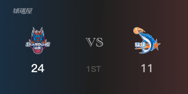 首节战罢，山东24-11领先福建